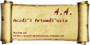 Aczél Artemíszia névjegykártya